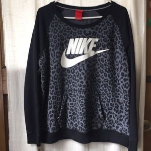 leopard nike crew neck leopard nike crew neck